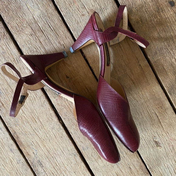 Vintage | Women's Kitten Heeled Pumps Size 8 - Picture 4 of 6